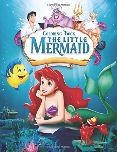 The Little Mermaid Coloring Book: Coloring Book for Kids and Adults - 40 coloring pages