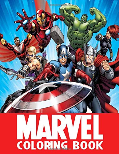 Marvel Coloring Book: 52 Illustrations | All Heroes | Exclusive Book | Best Coloring Book | Ages 3-10 | Avengers | Super Heroes