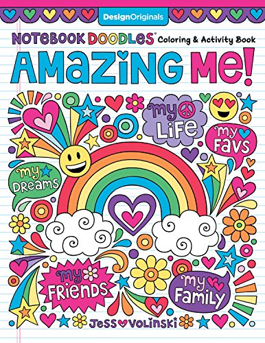 Notebook Doodles Amazing Me!: Coloring & Activity Book (Design Originals) 32 Inspiring Designs; Beginner-Friendly Empowering Art Activities for